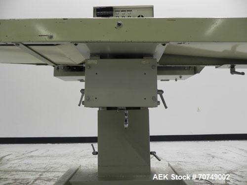 Used Packaging Aids Model 552 Medical Band Sealer. Pouch / Bag sealer is capable of speeds from 150" to 400" per minute. Seal width 7/16". Sealing temperature adjustable up to 450 deg Farenheit. Head...