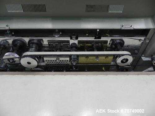 Used Packaging Aids Model 552 Medical Band Sealer. Pouch / Bag sealer is capable of speeds from 150" to 400" per minute. Seal width 7/16". Sealing temperature adjustable up to 450 deg Farenheit. Head...