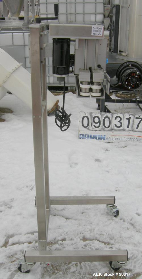 USED: Steeltek rotary heat sealing machine, model ST-200 Medical. Approximate 24" long seal range. Manually adjustable height. Driven by a 1/12 hp, 130 volt, DC motor with speed controller, approxima...