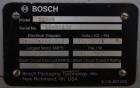 Used Bosch Model S-CH-S High Speed Heavy Duty Continuous Band Sealer. Designed to seal bulk bags at speeds from 30 - 75 feet per minute. Capable of handling heat sealable films up to 8 mil. gusseted ...
