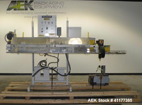Used Doboy Hot Melt Glue Pinch Bottom Bag Sealer, Model CHG-HD. Capable of speeds up to 100 bags per minute. Machine operates right to left. Runs a double fold design with a bag size range: 3 to 20 l...