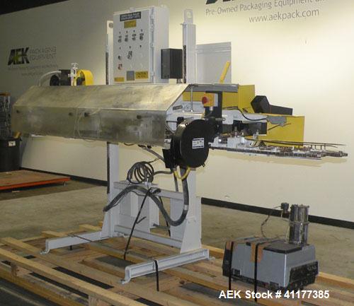 Used Doboy Hot Melt Glue Pinch Bottom Bag Sealer, Model CHG-HD. Capable of speeds up to 100 bags per minute. Machine operates right to left. Runs a double fold design with a bag size range: 3 to 20 l...
