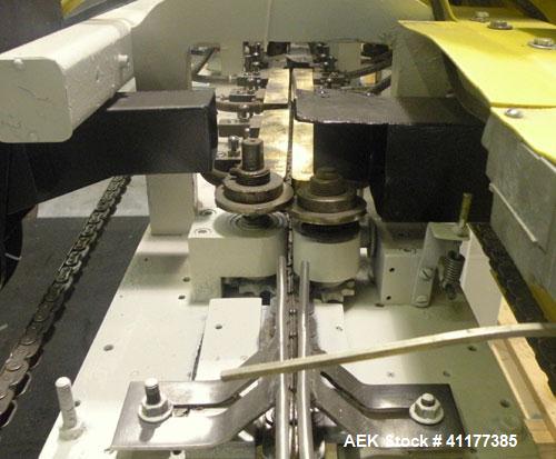 Used Doboy Hot Melt Glue Pinch Bottom Bag Sealer, Model CHG-HD. Capable of speeds up to 100 bags per minute. Machine operates right to left. Runs a double fold design with a bag size range: 3 to 20 l...