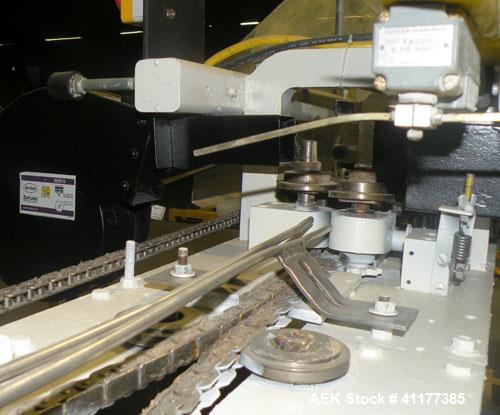 Used Doboy Hot Melt Glue Pinch Bottom Bag Sealer, Model CHG-HD. Capable of speeds up to 100 bags per minute. Machine operates right to left. Runs a double fold design with a bag size range: 3 to 20 l...