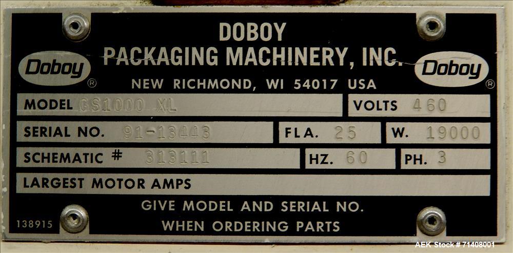 Used Doboy (Bosch) Model GS1000 XL Bag Sealer.
