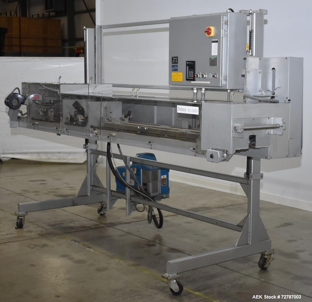 Used- Doboy (Bosch) Model GS1000S Double Fold Left-To-Right Bag Sealer. Machine is rated for speeds up to 100' of bags per m...