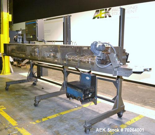 Used Doboy GS1000 double fold glue sealer capable of speeds up to 85 feet per minute. High Speed Heat Sealer for paper bags has two 3/4" folds for a strong sift proof closure. Has a Nordson Hot Melt ...