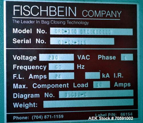 Used Fischbein Model DRC-300 Double Roll Closer