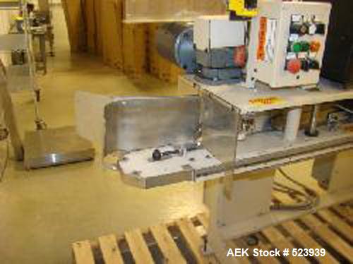 USED: Fischbein DRC200 single or double fold hot melt bag sealercapable of running at speeds up to 60' per minute. Has Nordson hotmelt glue system. Pinch bottom bag sealer has a bag size range of5" -...