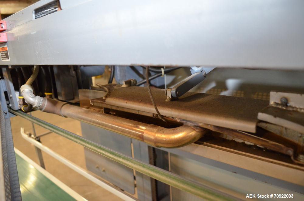 Used Altivity Packaging Model 901 Band Sealer / Closer. Designed for bags, approximate 48” long band length. With horizontal rubber belt take away conveyor in steel frame 12” x 174” long. .230 Volt, ...