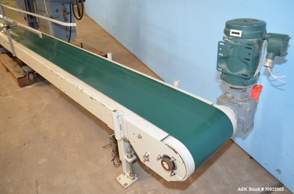 Used Altivity Packaging Model 901 Band Sealer / Closer. Designed for bags, approximate 48” long band length. With horizontal rubber belt take away conveyor in steel frame 12” x 174” long. .230 Volt, ...