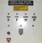 Used Doboy Hot Melt Glue Pinch Bottom Bag Sealer, Model CHG-HD. Capable of speeds up to 100 bags per minute. Machine operates right to left. Runs a double fold design with a bag size range: 3 to 20 l...