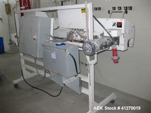 Used Bemis Packaging Machinery, Bag Sealer, Model 4601, 3/60-230V. With Chantland Bag Sealer Conveyor, Model V-16, s/n 32331