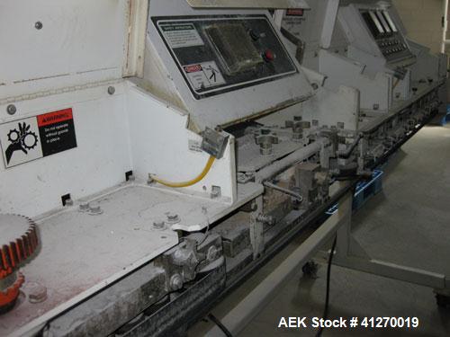 Used Bemis Packaging Machinery, Bag Sealer, Model 4601, 3/60-230V. With Chantland Bag Sealer Conveyor, Model V-16, s/n 32331