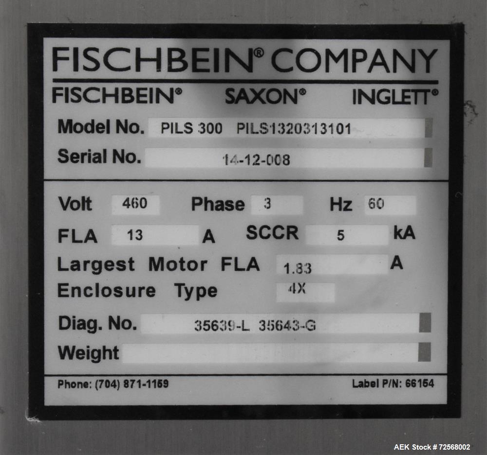 Fischbein PILS 300 Super Pinch Pre-Glued Bag Sealer With Inner Liner Sealer