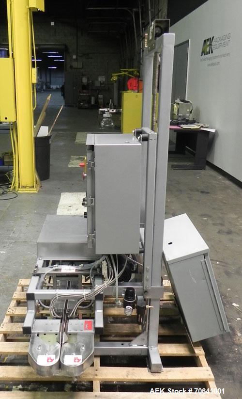Unused- Hamer Model 500 HS Hot Air Bag/Pillow Sealer. The model 500 HS is designed for sealing pillow style or bottom gusset pre-made polyethylene bags up to 8 mils in thickness. Standard DC variable...