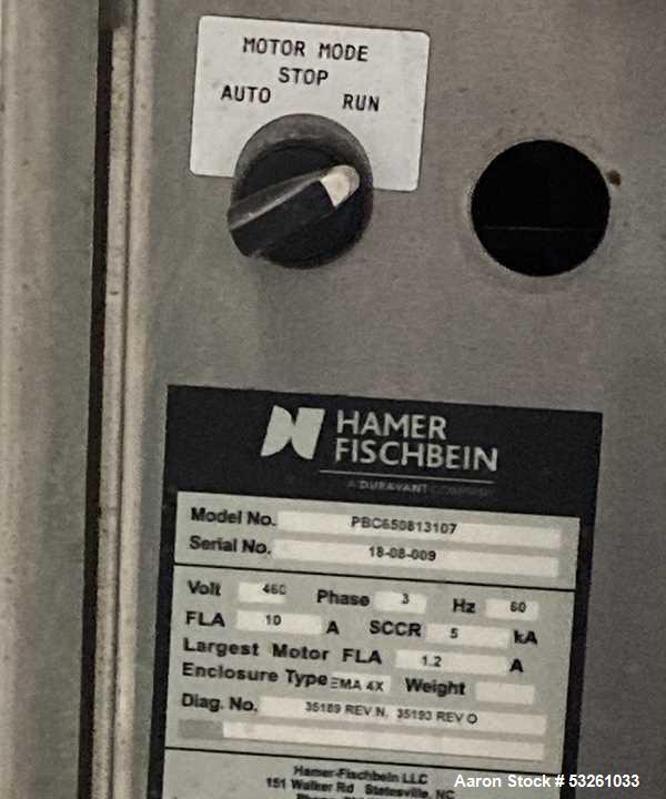 Used Hamer Fischbein PBC6000 Pinch Bag Sealer with Full Control Panel – Lightly Used Condition