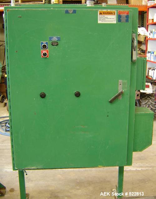 USED: Stone Container model US 2000 ultra sonic bag sealer with low hours. Hour meter 868 hours.