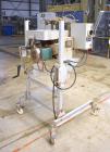 Used Bosch Doboy Semi-Automatic Bag Top Labeler, Model JSL.  Heat seals a paper header label to the top of a premade bag.  Speed Up to 30 bags / min.  Label width; 2.5
