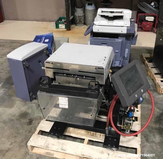 Used Automated Packaging Systems Autobag Model AB 180 Bagger. Capable of up to 80 bags per minute. Has bag size range of 2" to 11" wide X 3" to 22" long, bag thickness of 1.0 to 4.0 mil, and Pass-thr...