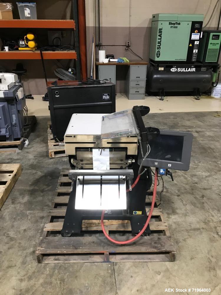 Used Automated Packaging Systems Autobag Model AB 180 Bagger. Capable of up to 80 bags per minute. Has bag size range of 2" to 11" Wide X 3" to 22" Long, bag thickness of 1.0 to 4.0 mil, and Pass-thr...