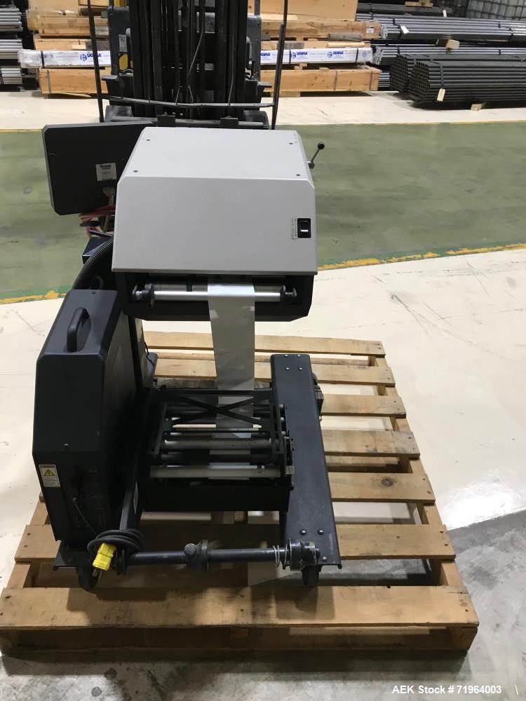 Used Automated Packaging Systems Autobag Model AB 180 Bagger. Capable of up to 80 bags per minute. Has bag size range of 2" to 11" Wide X 3" to 22" Long, bag thickness of 1.0 to 4.0 mil, and Pass-thr...