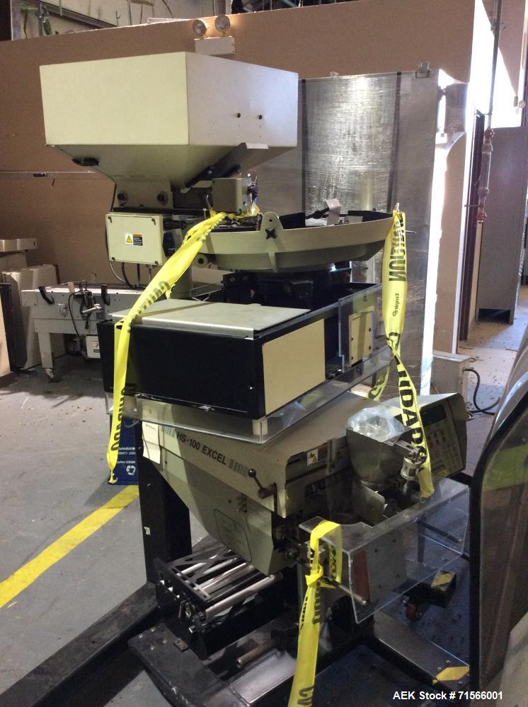 Used Autobag HS-100 Excel Vibratory Bowl Feeder and Bag Packager/Sealer