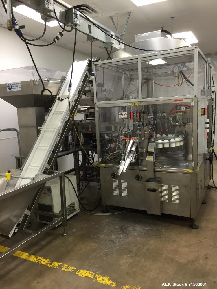 Used Autobag HS-100 Excel Vibratory Bowl Feeder and Bag Packager/Sealer