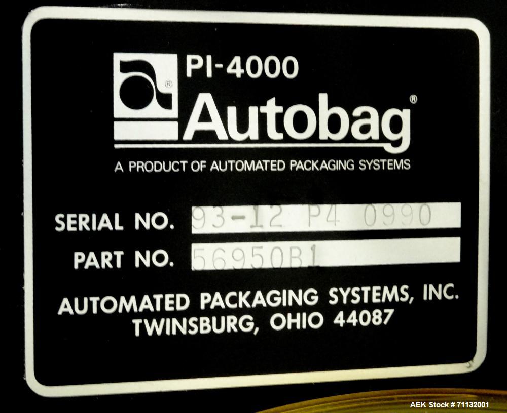 Used Automated Packaging H-100 Autobagger w/PI-4000 Thermal Printer
