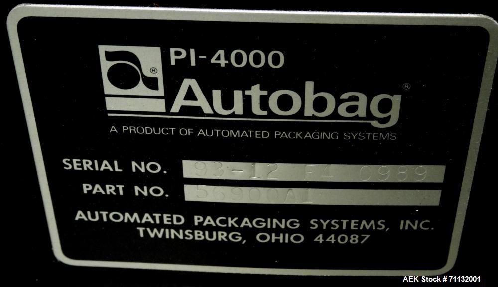 Used Automated Packaging H-100 Autobagger w/PI-4000 Thermal Printer