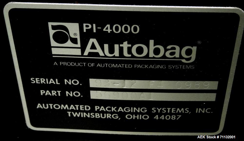 Used- Automated Packaging H-100 Autobagger w/PI-4000 Thermal Printer