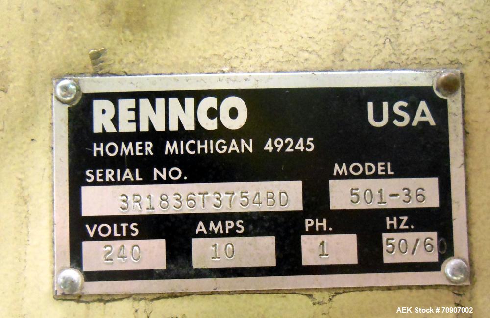 Used Rennco Model 501-36 Automatic Vertical Bagger