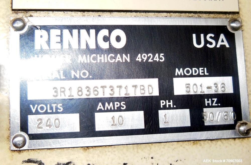 Used Rennco Model 501-36 Automatic Vertical Bagger