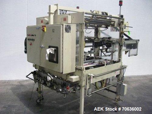 Used Rennco Dual 501-36 Vertical L-Bar Sealer. 36" Horizontal and 8" vertical seal bars, dual sided machine (left and right), requires infeed, equipped with film registration, static eliminator, hole...