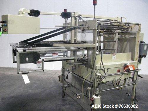 Used Rennco Dual 501-36 Vertical L-Bar Sealer. 36" Horizontal and 8" vertical seal bars, dual sided machine (left and right), requires infeed, equipped with film registration, static eliminator, hole...