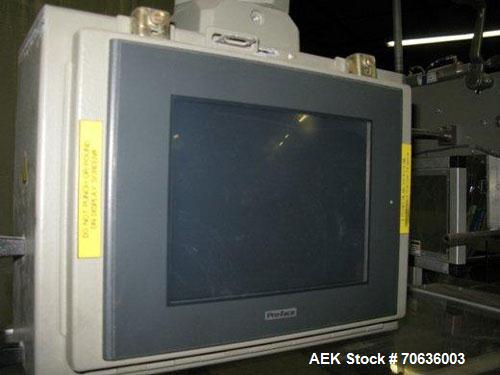 Used Rennco Dual 501 Vertical L-Bar Sealer with model CCL (cup counter loader). Horizontal seal approximately 36" wide, vertical seal is approximately 22" long. Has scrap removal and dual cleated 24"...
