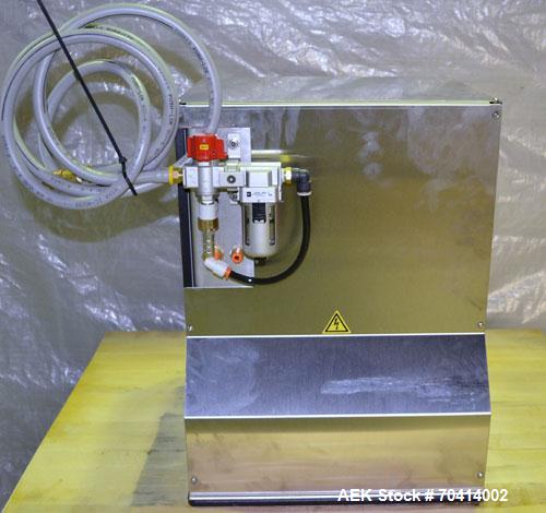 Used Sencorp Model 12-P/2 Benchtop Bag Sealer. Constant heat design with a 12" wide seal jaw x 1" deep seal. Includes a P-Series LCD touch screen HMI, and emergency stop. 1/50/60/120V. Built 2005.