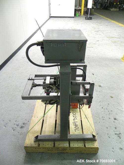 Used Vertrod Thermal Impulse Heat Sealer, Model 14P/PTV. Approximately 14” long heat sealing area, foot pedal controls.  1300 Watts, 115/120 volt AC.  Mounted on a carbon steel frame.