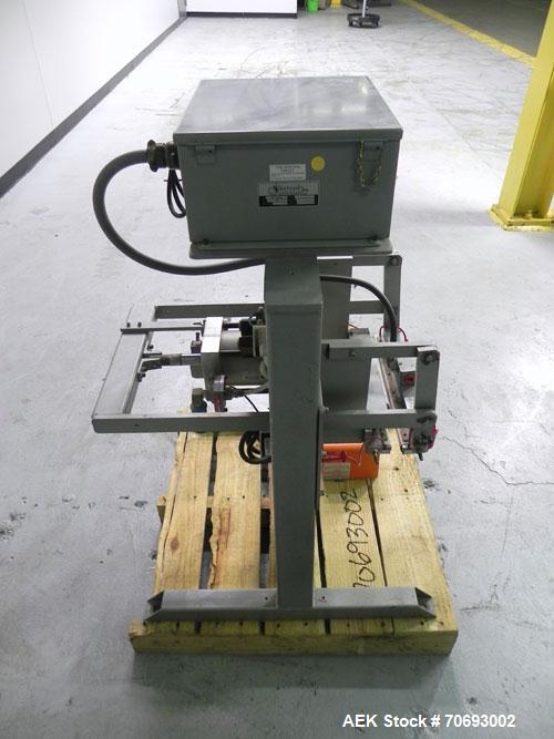 Used Vertrod Model 14P/PTV Thermal Impulse Heat Sealer.  Approximately 14" long heat sealing area, foot pedal controls. 1250 Watts, 115/120 volt AC.  Mounted on a carbon steel frame.