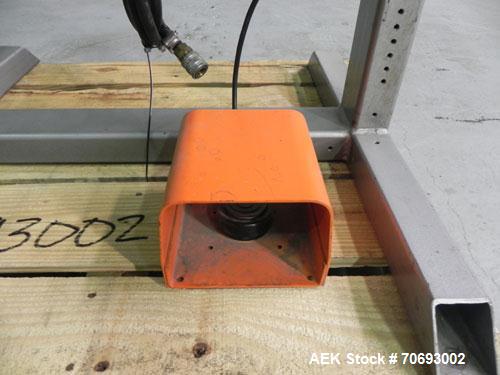 Used Vertrod Model 14P/PTV Thermal Impulse Heat Sealer.  Approximately 14" long heat sealing area, foot pedal controls. 1250 Watts, 115/120 volt AC.  Mounted on a carbon steel frame.