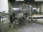 Used Rennco Dual 501 Vertical L-Bar Sealer with model CCL (cup counter loader). Horizontal seal approximately 36
