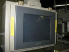 Used Rennco Dual 501 Vertical L-Bar Sealer with model CCL (cup counter loader). Horizontal seal approximately 36