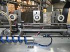 Used Rennco Dual 501 Vertical L-Bar Sealer with model CCL (cup counter loader). Horizontal seal approximately 36