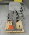 Used Vertrod Thermal Impulse Heat Sealer, Model 14P/PTV. Approximately 14” long heat sealing area, foot pedal controls.  1300 Watts, 115/120 volt AC.  Mounted on a carbon steel frame.
