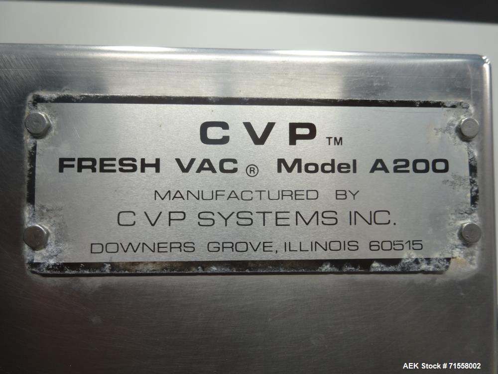 Used CVP Systems Model A-200 Modified Atmosphere Overhead Vacuum Bag Sealer