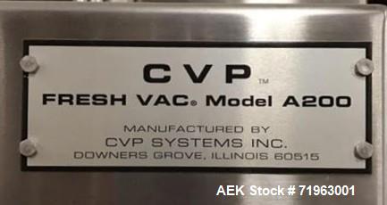 Used CVP Systems Model A-200 Vacuum Bag Sealer.  S/n 0707-36