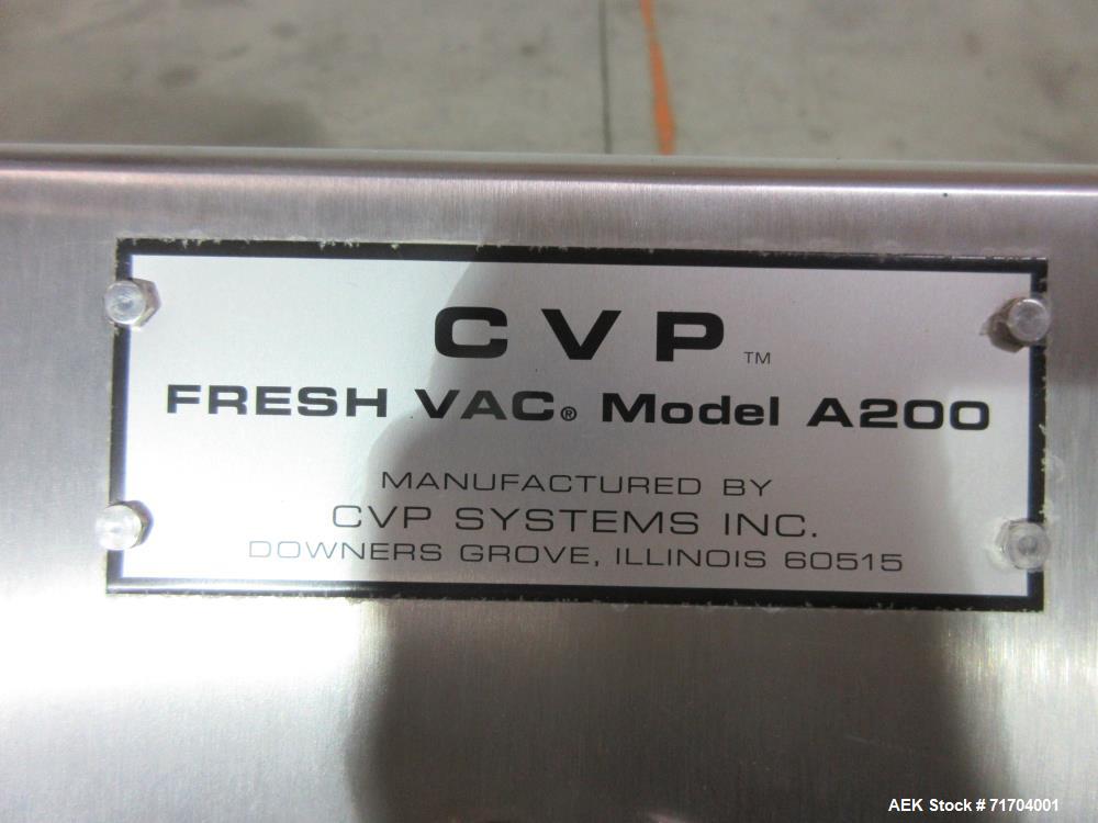 Used CVP Systems Model A-200 Modified Atmosphere Overhead Bag Sealer