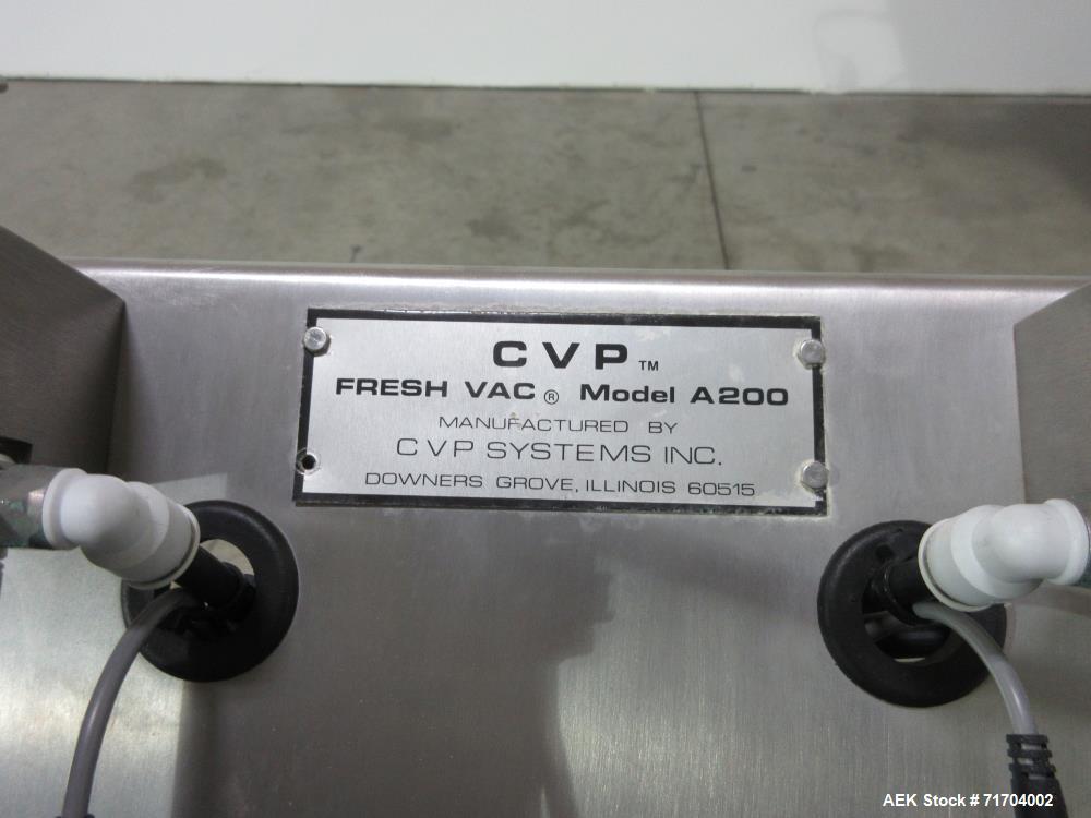 Used CVP Systems Model A-200 Modified Atmosphere Overhead Bag Sealer