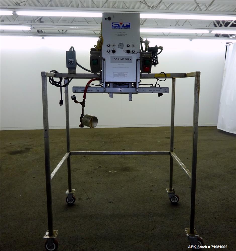 Used-CVP Systems A300 Modified Atmosphere (Map) vacuum bag sealer. Seal area: up to 32" in Length; up to 1" in Width. Equipp...