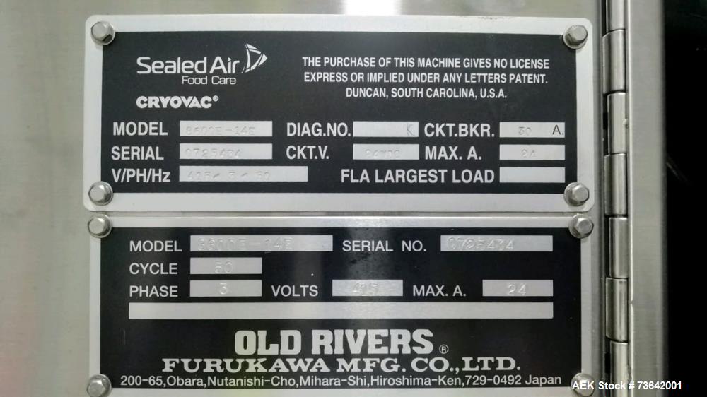 Unused Cryovac 8600-14E Rotary Vacuum Packaging Machine – 8-Chamber High-Speed Food Packaging System